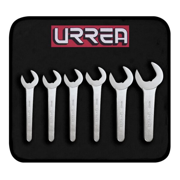 U3500BM Juego de llaves de servicio satinadas metricas, 6 piezas Urrea