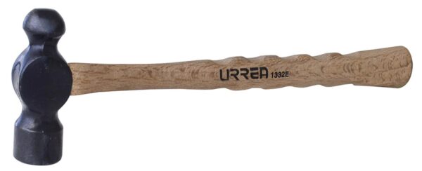 1332E Martillo de bola black con mango de madera estriado de 16", 32 oz Urrea