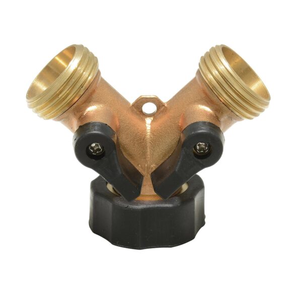 130334 Adaptador para manguera de riego en "Y" de bronce 11 x 7 cm Surtek