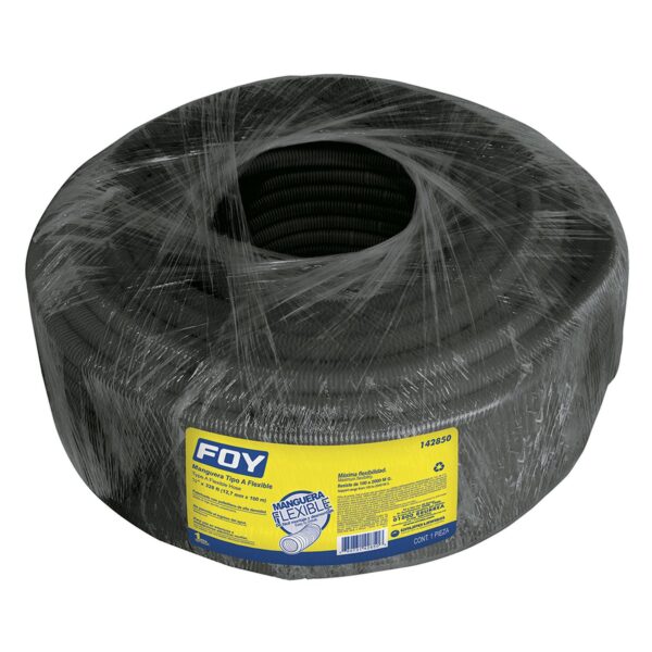 142850 Manguera flexible para cable, reforzada 1/2" 100 m Foy
