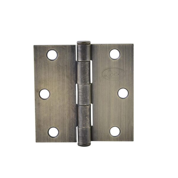 LBC30LA Bisagra cuadrada perno suelto de acero laton antiguo 3" x 3" Lock