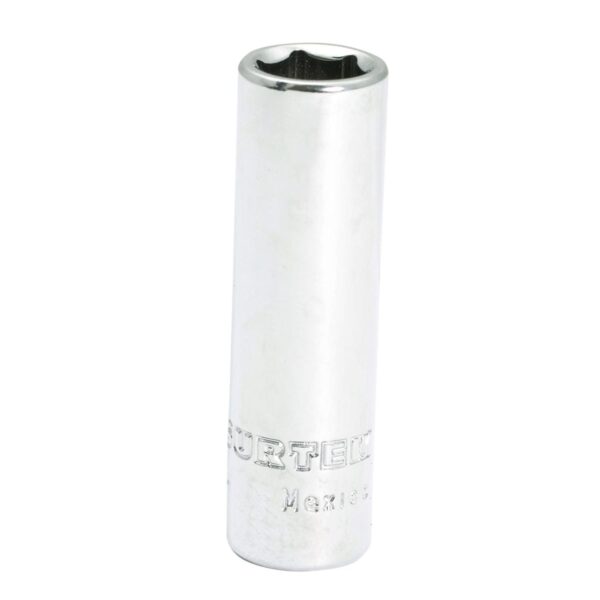 F4418HL Dado largo cuadro de 1/4" en pulgadas, 6 puntas, 9/16" Surtek