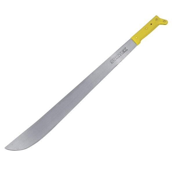 130503 Machete laminado con mango amarillo recto 18" Surtek