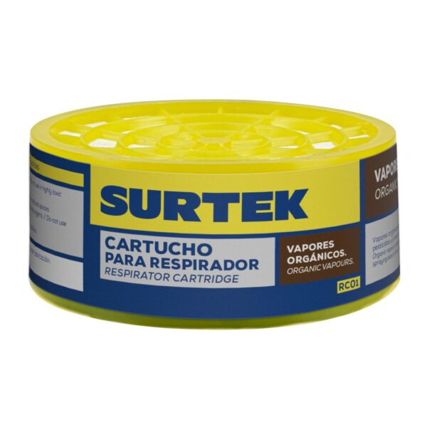 RC01 Cartucho para respirador con protección para vapores orgánicos Surtek Surtek