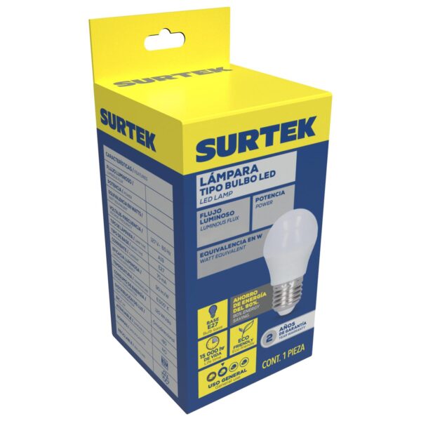 LBC5 Lámpara de LED tipo bulbo A19, 5 W luz cálida Surtek Surtek - Image 2