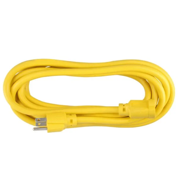 EEX20 Extensión eléctrica uso extra rudo aterrizada color amarillo, 20 m Surtek Surtek