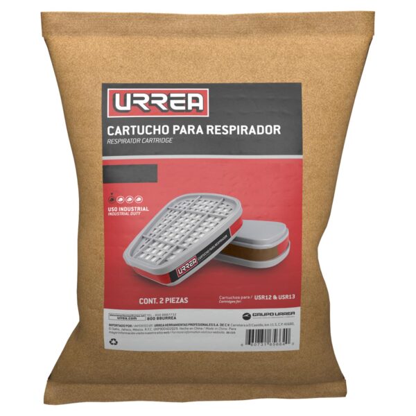 USRC01 Cartucho para respirador con protección para vapores orgánicos y solventes Urrea - Image 2