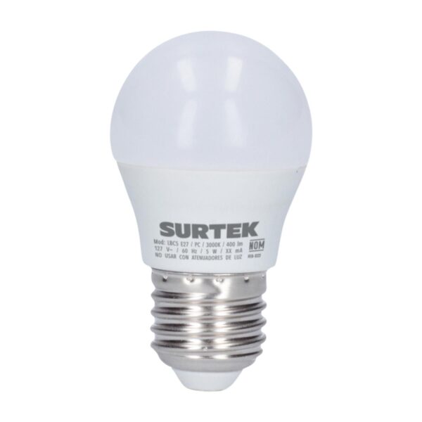 LBC9 Lámpara de LED tipo bulbo A19, 9 W luz cálida Surtek Surtek