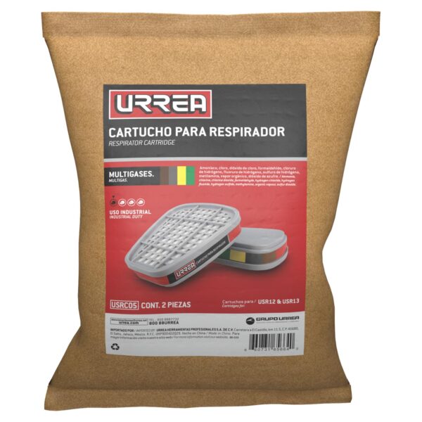 USRC05 Cartucho para respirador con protección para multigases Urrea - Image 2