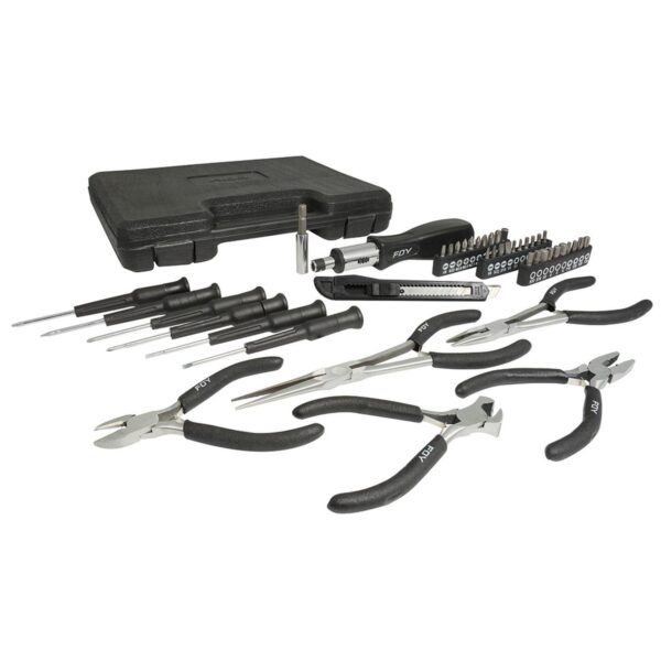 Juego combinado de herramienta 44 piezas, con estuche plastico Foy