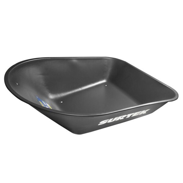 68812380 Concha de acero para carretilla herraje tipo americano 5.5 Ft3, negra Surtek