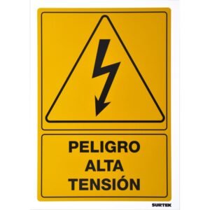 Señal "Peligro alta tension" Surtek
