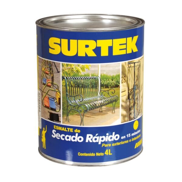 Esmalte de secado rapido 1 Lt color blanco Surtek