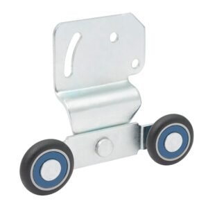 Juego de carretilla doble riel para closet, galvanizada Lock