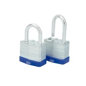 Juego de candados laminados 40 mm, llave estandar, 2 piezas Lock