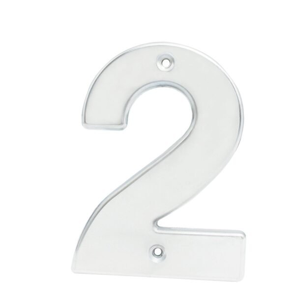 Numero 2 bold 4" niquel satinado Lock