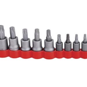 Juego de dados con punta torx cuadro de 1/4", 3/8" y 1/2", 12 piezas Urrea
