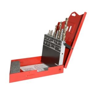 68799742 Juego de brocas premium y extractores de acero de alta velocidad,10 piezas en caja metalic Urrea