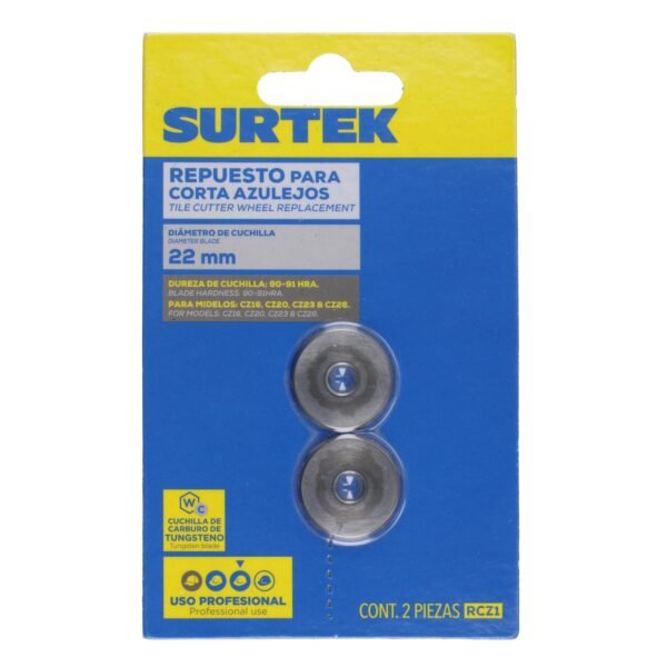 Repuesto de cuchilla de tungsteno para CZ16, CZ26 Surtek