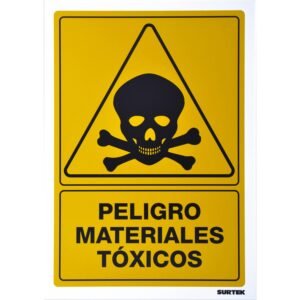Señal "Peligro materiales toxicos" Surtek