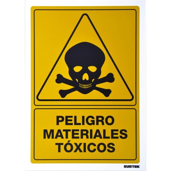 68807054 Señal "Peligro materiales toxicos" Surtek