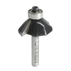 Broca para router de acero chaflan con balero 1-1/4" zanco de 1/4" Urrea