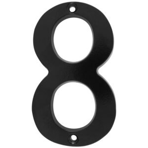 Numero 8 slim 4" negro Lock