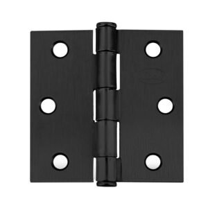 Bisagra cuadrada perno suelto de acero negro 3" x 3" Lock