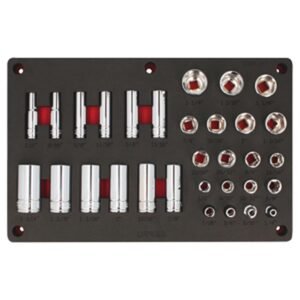 Juego de dados en pulgadas cuadro de 1/2" 32 piezas, CH231P-C Urrea