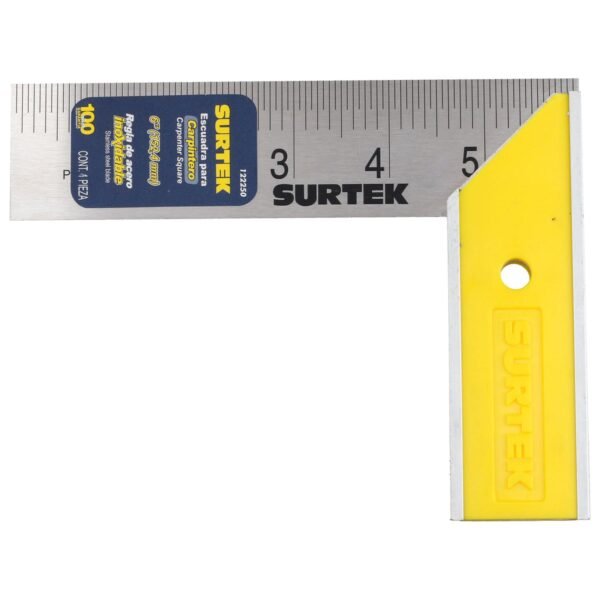 68802199 Escuadra de carpintero con mango plastico 6" Surtek