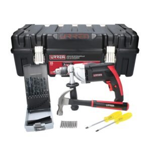 Juego de rotomartillo con accesorios 16 piezas, con caja plastica Urrea