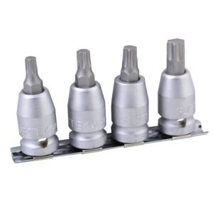 Juego de dados con punta torx cuadro de 1/2", 4 piezas Surtek