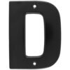 Letra D bold 4" negro Lock