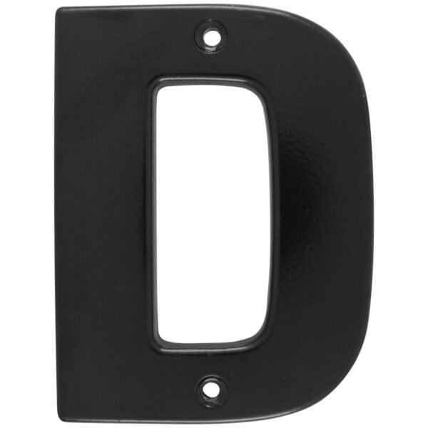 Letra D bold 4" negro Lock