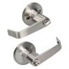 Manija tubular plana funcion entrada y recamara, niquel satinado, llave estandar, blister Lock