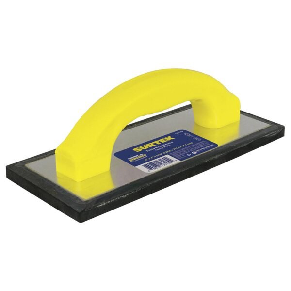 Flota de hule acabado fino con mango de plastico 9" x 4" x 7/16" Surtek