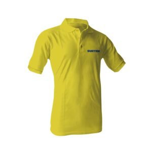 Playera tipo polo para caballero color amarillo talla XL Surtek