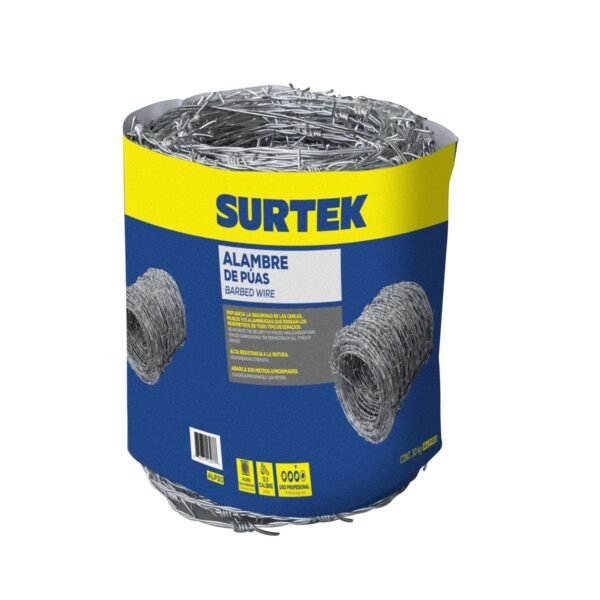 Alambre de puas calibre 12.5, 360 m, 34 kg Surtek