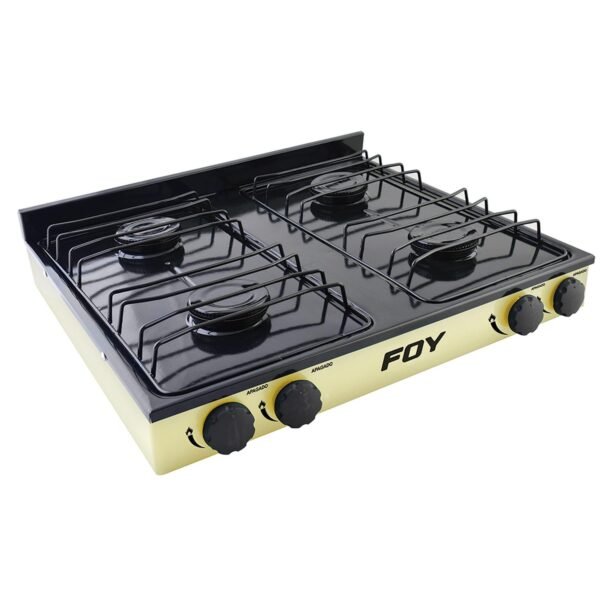 68811876 Estufa de gas 4 quemadores color beige Foy