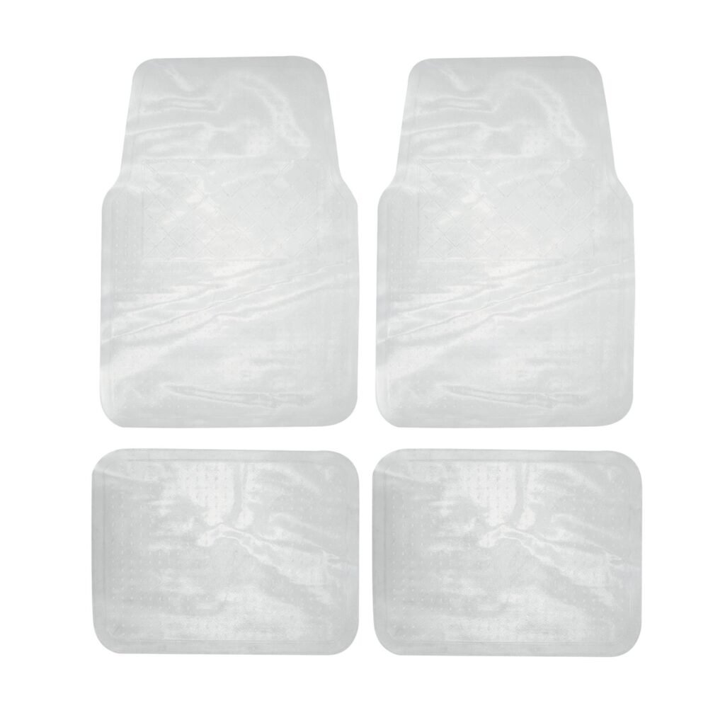Juego de tapetes para auto, 4 piezas, color transparente Surtek