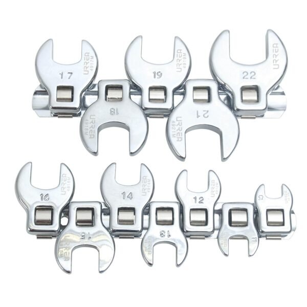 Juego de llaves pata de cuervo cuadro de 3/8", metricas, 12 piezas Urrea