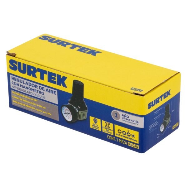 68811329 Regulador de aire con manometro 150PSI Surtek