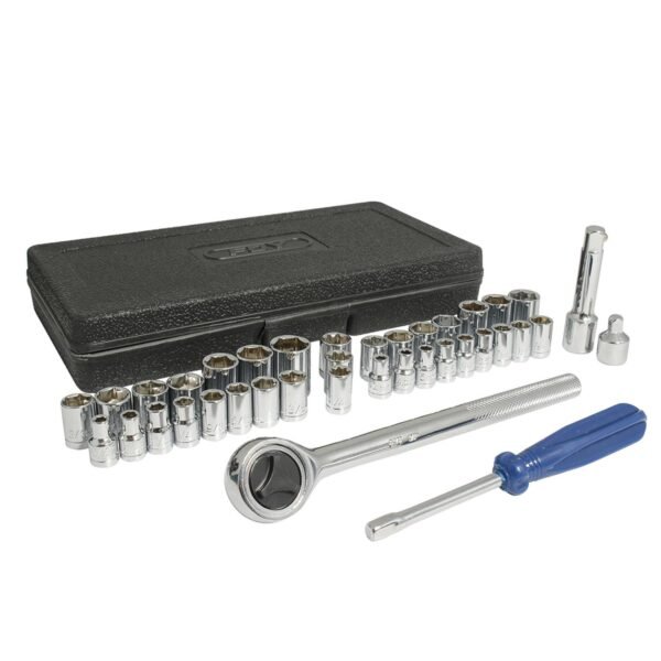 Juego combinado de herramienta 38 piezas, con estuche plastico Foy