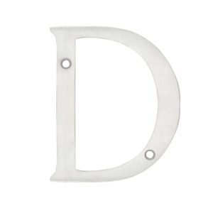 Letra D slim 4" niquel satinado Lock