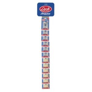 68811006 Tira de impulso con candados de cortina, llave tetra 8 x 100 cm, 13 piezas Lock