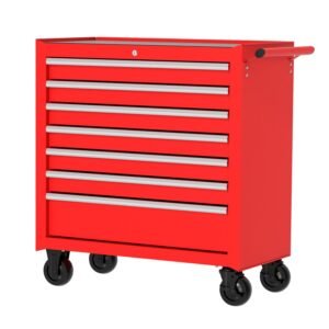 68808522 Gabinete movil 10 gavetas color rojo serie P 36" Urrea