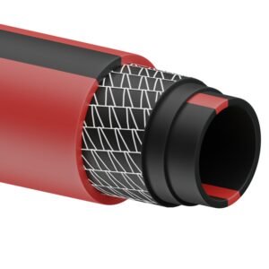 Manguera para jardin de 6 capas reforzada con conector metalico robusto 5/8", 25 m Urrea
