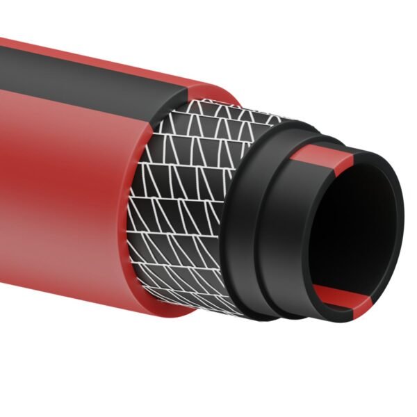 Manguera para jardin de 6 capas reforzada con conector metalico robusto 5/8", 25 m Urrea