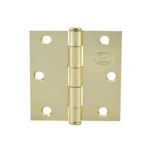 Bisagra cuadrada perno suelto de acero laton brillante 4" x 4" Lock