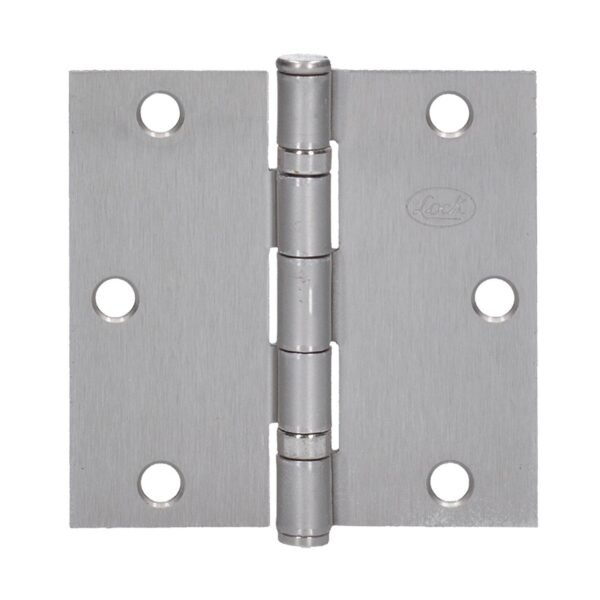 Bisagra cuadrada arquitectonica con balero de acero niquel satinado 3.5" x 3.5" Lock